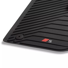 Set Di Tappetini In Gomma Audi Q5 SQ5 GU Con Logo S Davanti + Dietro