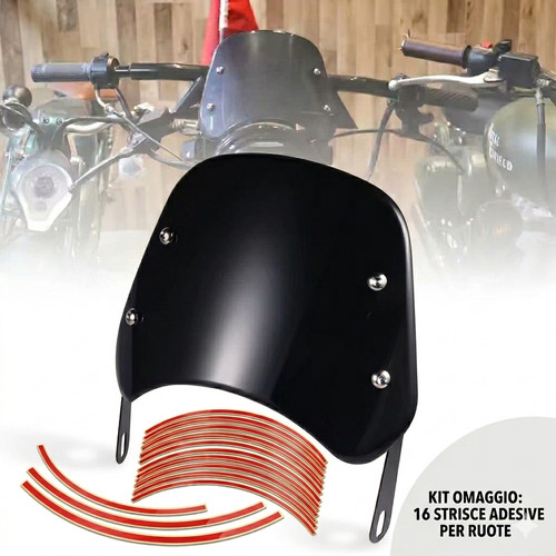 Cupolino parabrezza moto nero - cupolino,