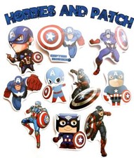 stickers 10 adesivi marvel