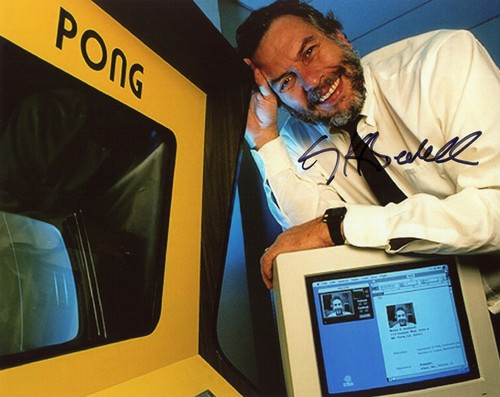 Nolan bushnell firmato 8x10 - nolan,