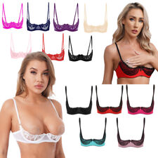 Reggiseno donna pizzo ferretto mezza coppa pizzo push up balconcino mensola reggiseni lingerie
