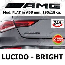 Stemma posteriore per AMG Nero Lucido new flat logo per Mercedes fregio emblema