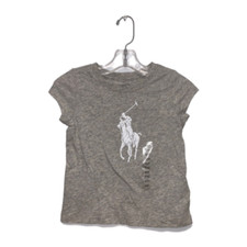 Polo Ralph Lauren GREY HEATHER Girls S/S T-shirt, US 2/2T
