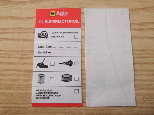 Agip supermotoroil - agip, f1