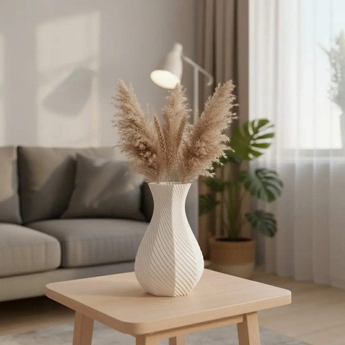 Vaso ottagonale moderno bianco - vaso,