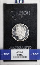 1883-CC NGC MS64PL Morgan