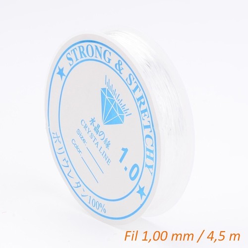 Fil élastique transparent