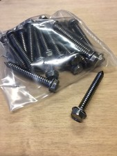 VITE ACCIAIO INOX 6x50 PER LEGNO PLASTICA TESTA ESAGONALE FLANGIATO 30PZ