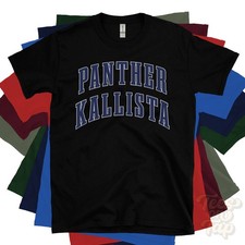 T-SHIRT PANTHER KALLISTA LOGO VARSITY stile college veicolo autista