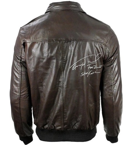 Giacca pelle henry winkler - di,