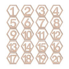  20 PC Numeri Per Tavoli Ristorante Carte Con Del Tavolo Di Nozze