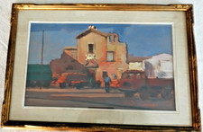 Quadro Luxardo Giorgio olio su tela chiesa sconsacrata p.za del Logo Pio Livorno