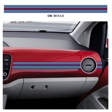 fasce martini racing adesivi cruscotto dashboard print pvc 1PZ. Cm. 50x3.5 
