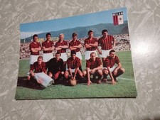 RARA !!! SQUADRA MILAN - CARTOLINA PER ALBUM MIRA CALCIATORI 1965/66 - PERFETTA