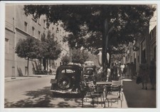 FOTOGRAFIA PROTOTIPO DI CARTOLINA DI CHIANCIANO - SIENA - VIALE ROMA - FIAT 1100
