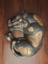 gatto in legno indonesiano