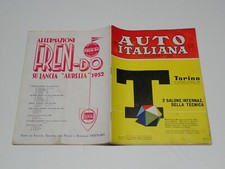 AUTO ITALIANA N° 14 DEL 1952 RIVISTA AUTOMOBILISTICA
