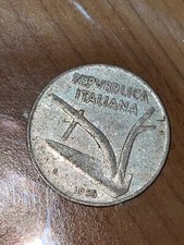 rara moneta 10 lire 1955, in