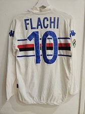 MATCH WORN Shirt Maglia FLACHI Sampdoria NO Italia, Juventus, Milan, Inter
