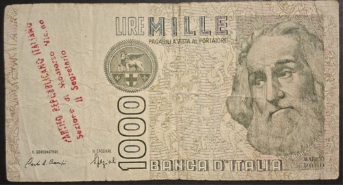 Repubblica banconota lire 1000 - repubblica,