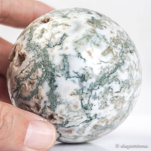 Sfera agata muschio 361 - agata, g