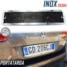 Kit Portatarga POSTERIORE Cromato per Auto ALFA ROMEO in Acciaio INOX Tuning