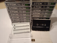 Cassetta TDK SA90 90 minuti High Position Type II (CrO2) 1985 con adesivi