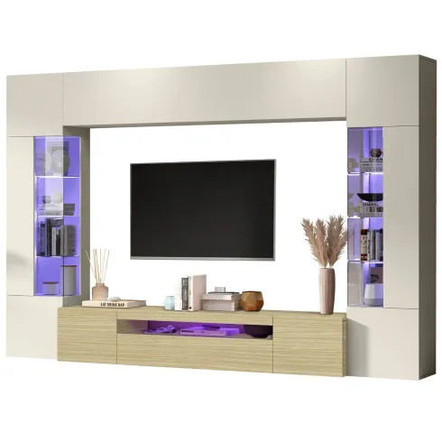 Parete attrezzata vetrine - parete,