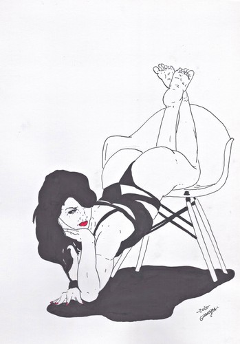 Disegno donna nuda - disegno,