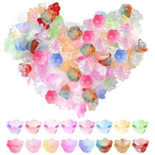 100pz Perline di Fiori di