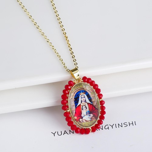 Collana ciondolo ovale - collana,
