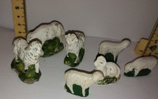 7 pecore  presepe - statuina