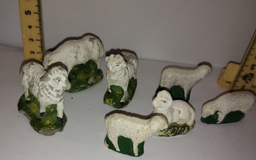 Pecore presepe statuina - -,
