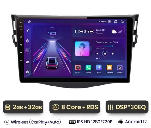 Radio din per toyota rav - radio, 9"