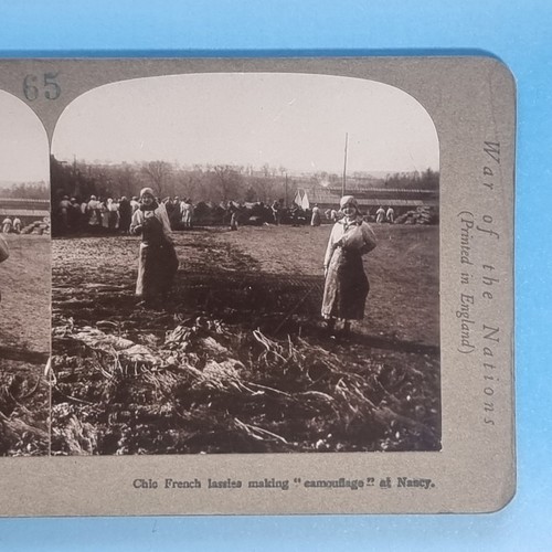 Ww1 stereoview card rp - card, 3d