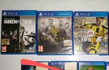 Giochi vari per PS4, the order, rainbow 6 e Fifa 17