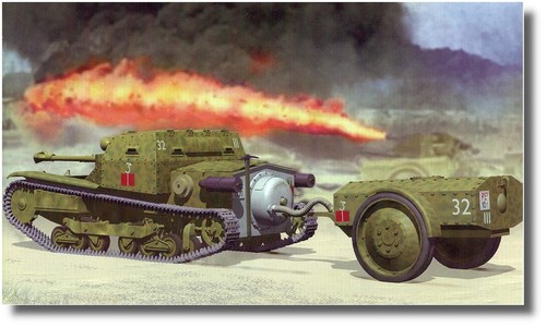 Carro armato lancia - , fiamma
