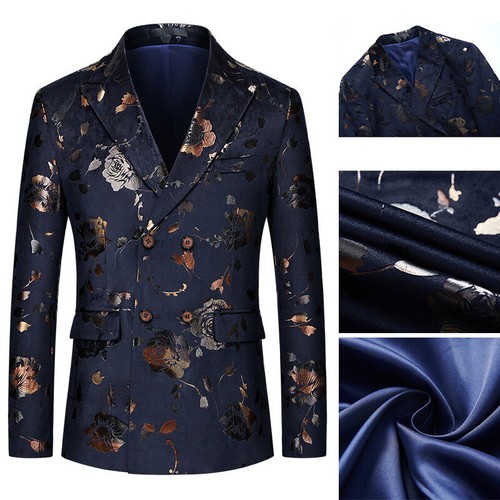 Blazer tuta uomo abito stampa