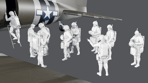 Wwii airborne boarding - us,