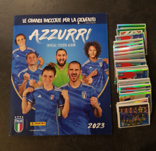 ALBUM PANINI AZZURRI 2023 + SET COMPLETO DI 228 FIGURINE DA ATTACCARE