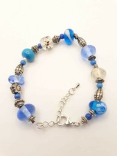 braccialetto unisex con perle di murano, gioiello artigianale