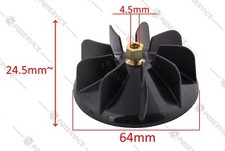 Ventola 64mm perno 4.5mm phon asciugacapelli Gammapiù Diva Ion X3 X5 GHD Air 1.