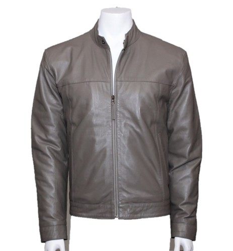 Giacca pelle uomo cafe - , racer