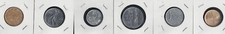 LOT OF SIX COINS ITALIAN