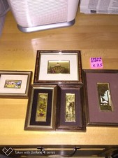 5 QUADRETTI IN FOGLIA D'ORO 23