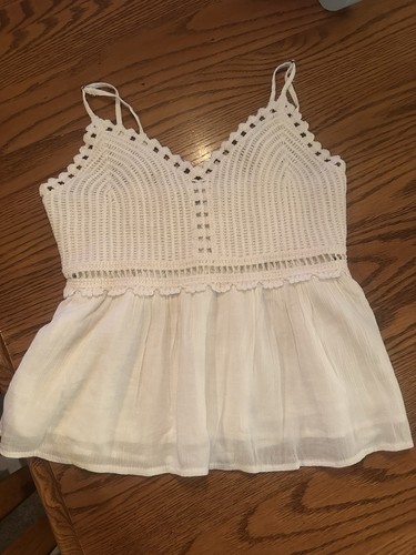 Canotta babydoll bianca