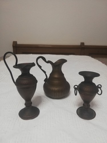 Set vasi ottone rame - ottone, vintage