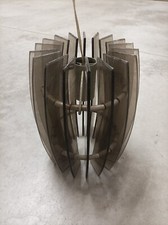 Lampadario sospensione VECA di FontanArte - anni '60. Vintage. Vetro fumè.