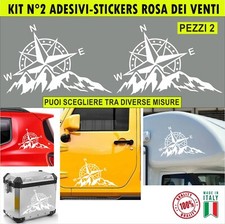 Kit 2 Adesivi Rosa dei Venti