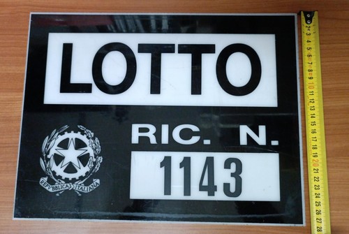Insegna tabacchi lotto vintage - tabacchi,